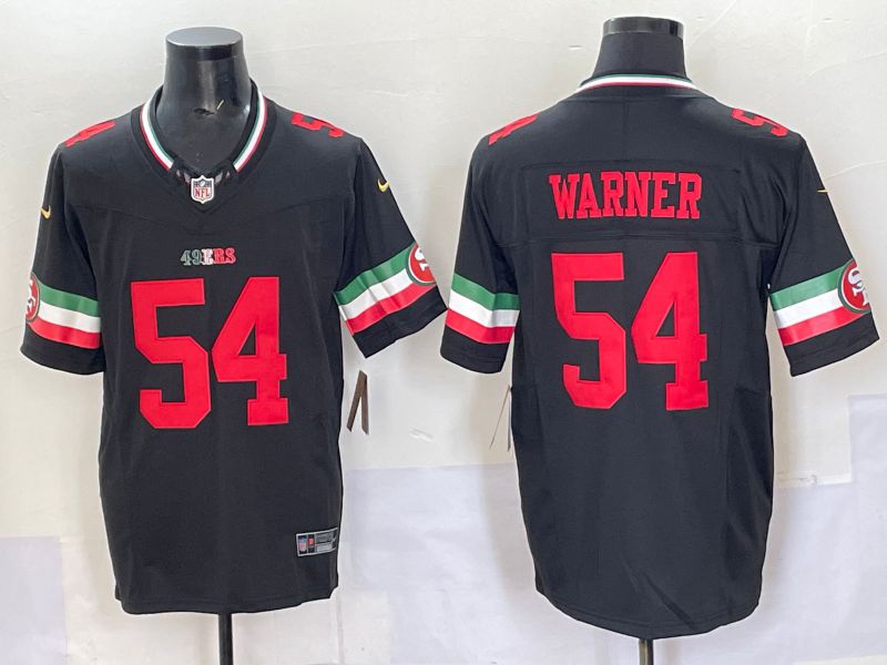 Men 2025 San Francisco 49ers #54 Warner Black Mexico Nike Limited NFL Jersey 001->san francisco 49ers->NFL Jersey